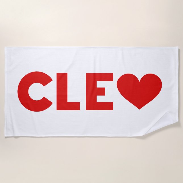 Serviette De Plage Cleo Love (Devant)