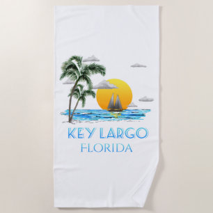 Serviette De Plage Clés principales de Largo la Floride de navigation