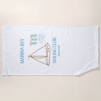 Serviette De Plage Club de voile de luxe Marina Bay à Singapour