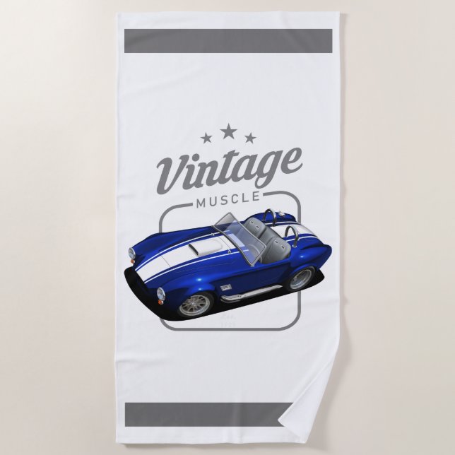 Serviette De Plage Cobra d'Amérique Vintage (Devant)