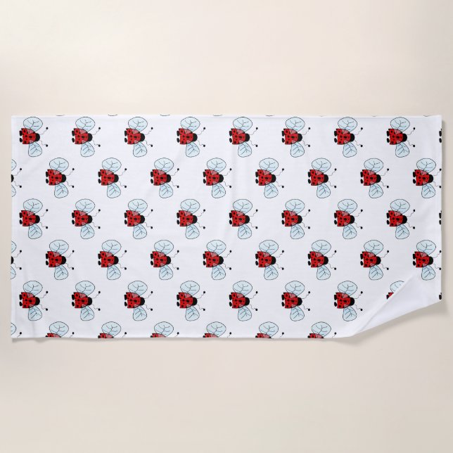 Serviette De Plage Coccinelle (Devant)