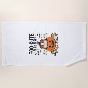Serviette De Plage Cochon d'Inde d'Halloween Trop Mignon Pour Être Ef
