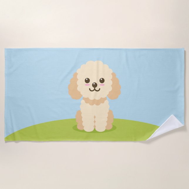 Serviette De Plage Cockapoo (Devant)
