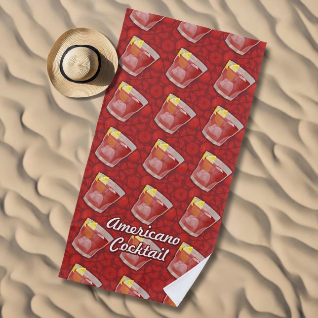 Serviette De Plage Cocktail Americano (Créateur téléchargé)