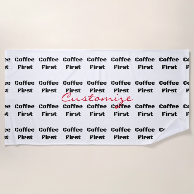 Serviette De Plage Coffee First Thunder_Cove (Devant)