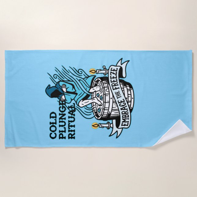 Serviette De Plage Cold Plunge Ritual (Devant)