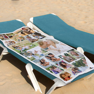 Serviette De Plage Collage photo 19 Image Blanc Réunion de famille