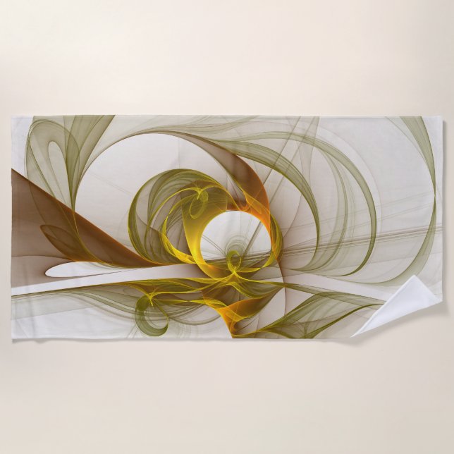 Serviette De Plage Colorants métalliques précieux Abstraits modernes  (Devant)