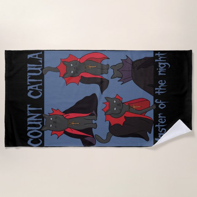 Serviette De Plage Comte Catula Maître de la Nuit (Devant)