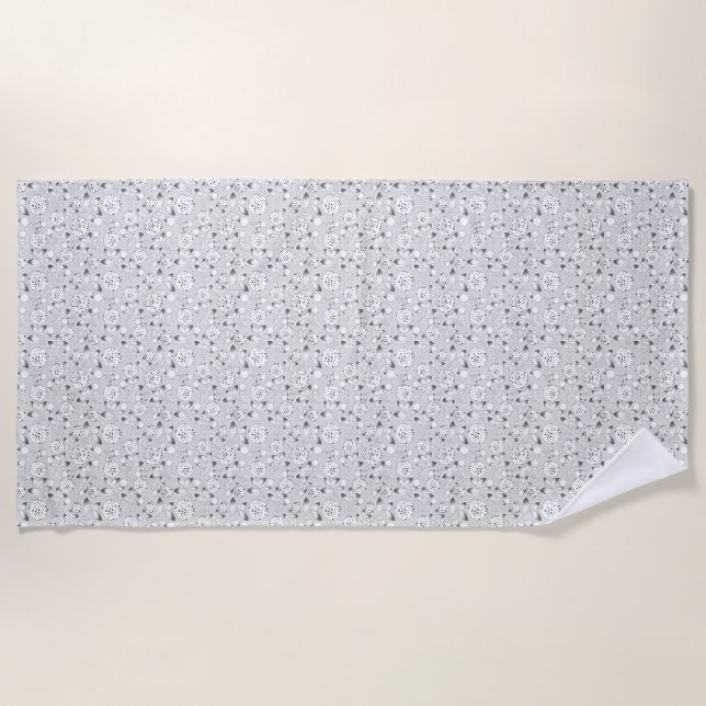 Serviette De Plage conception complète sept (Devant)