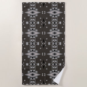 Serviette De Plage Conception d'art abstrait moderne de performance s