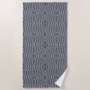 Serviette De Plage Conception d'art abstrait moderne de signal d'impu