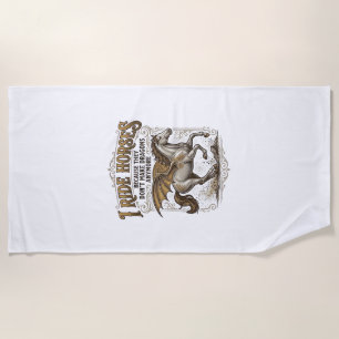 Serviette De Plage Conception de chemise de cavalier de fantaisie de