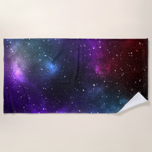 Serviette De Plage Conception de constellations de l'espace cosmique