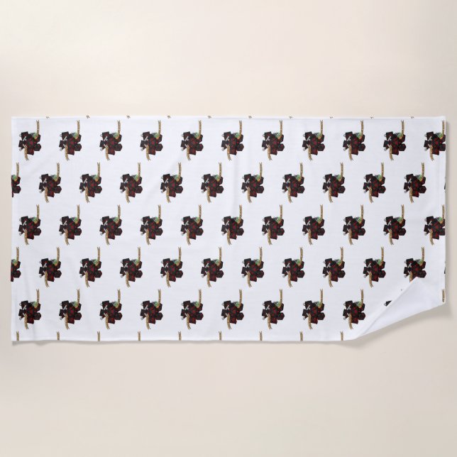 Serviette De Plage Conception de dés non fiables (Devant)