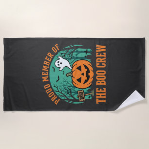 Serviette De Plage Conception de fantôme de citrouille de Halloween B