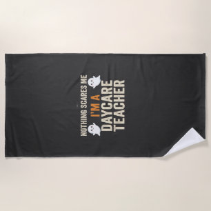 Serviette De Plage Conception de fantôme Halloween pour enseignant en