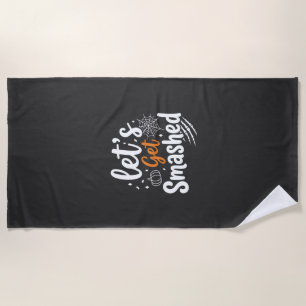 Serviette De Plage Conception de fête Halloween dévastée