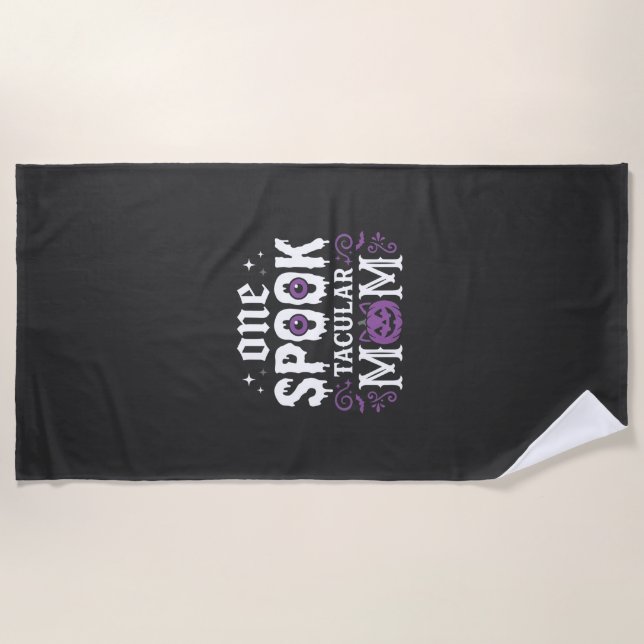 Serviette De Plage Conception de Halloween pour maman Spooktacular_1 (Devant)