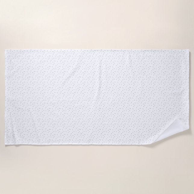 Serviette De Plage conception de langage Six (Devant)