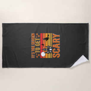Serviette De Plage Conception de Maison Hantée Sorcière Halloween Eff