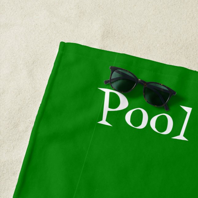 Serviette De Plage Conception de piscine (En situation)