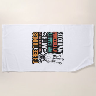 Serviette De Plage Conception de t-shirt vintage de liberté de famill