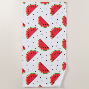 Serviette De Plage Conception des pastèques rouges
