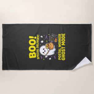Serviette De Plage Conception d'Halloween pour les travailleurs posta