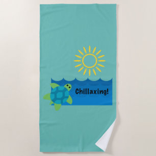 Serviette De Plage Conception pour le refroidissement des tortues - S