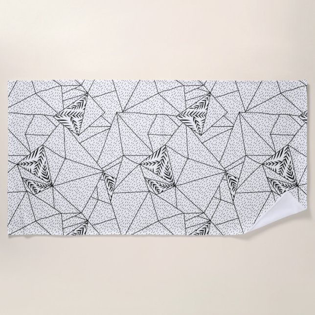 Serviette De Plage conception verticale cent deux (Devant)