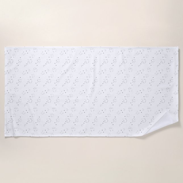 Serviette De Plage Conception verticale huit (Devant)