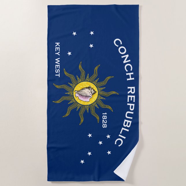 Serviette De Plage Conch Republic Flag (Devant)