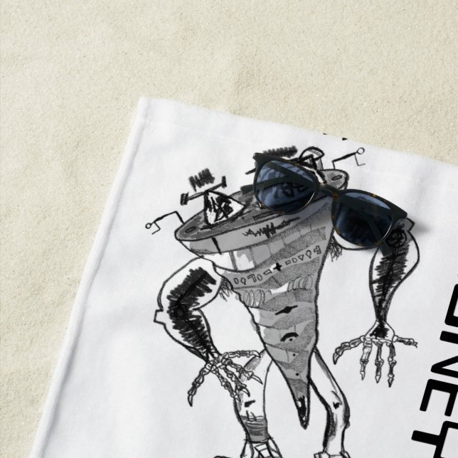 Serviette de plage Coney (En situation)