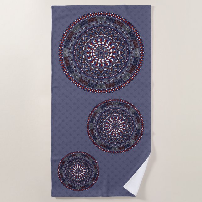 Serviette de plage Connected Independence Day (Devant)