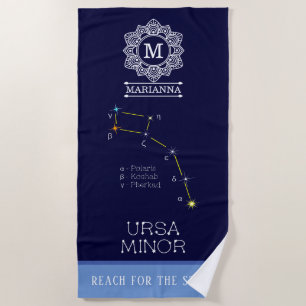 Serviette De Plage Constellation de l'hémisphère Nord Ursa mineure
