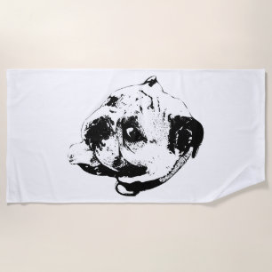 Serviette De Plage Contour Été Gras