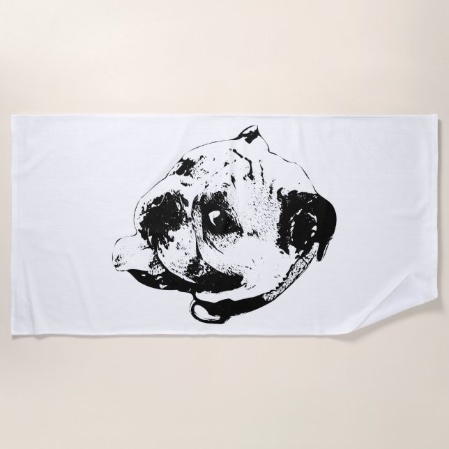 Serviette De Plage Contour Été Gras (Devant)