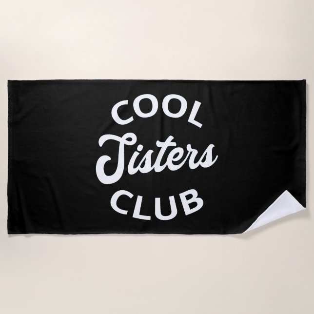 Serviette De Plage Cool Sisters Club I (Devant)