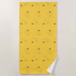 Serviette De Plage Copie de nid d'abeilles d'abeille