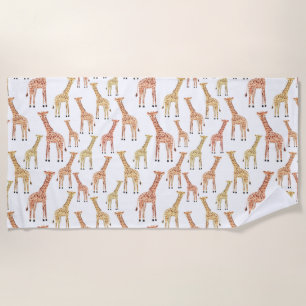 Serviette De Plage Copie de safari de girafe