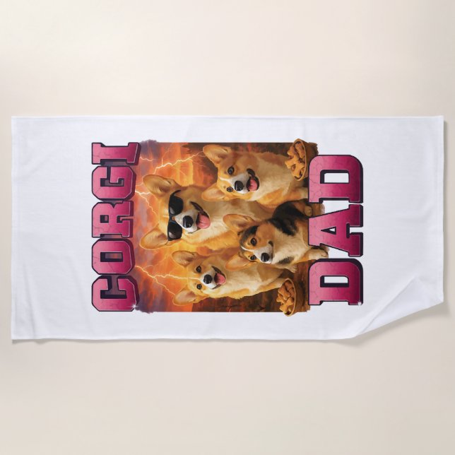 Serviette De Plage Corgi Copie Copie Copie (Devant)