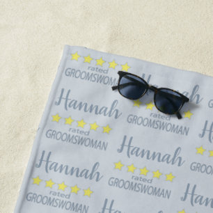 Serviette De Plage Cortège de mariage et de noce 5 étoiles Groomswoma
