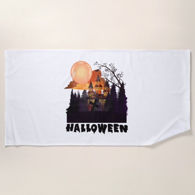 Serviette De Plage Costume d'Halloween (Devant)