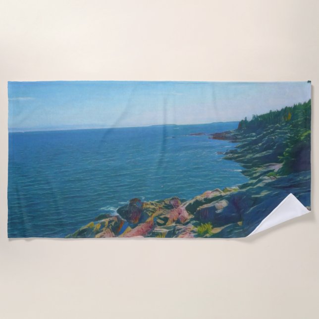 Serviette De Plage Côte acadienne (Devant)