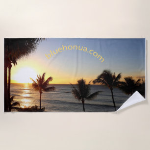 Serviette de plage coucher de soleil