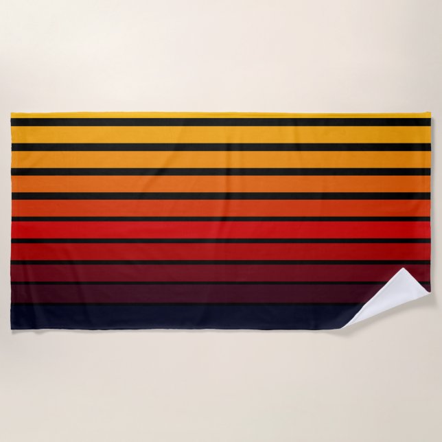 Serviette De Plage Coucher du soleil (Devant)