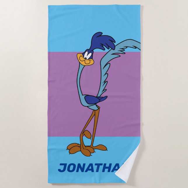 Serviette De Plage Couleur ROAD RUNNER™ (Devant)