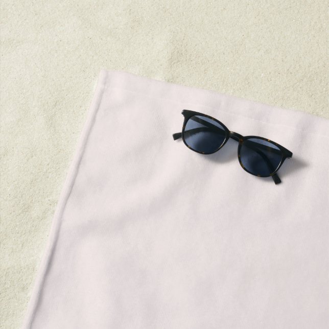 Serviette De Plage Couleur unie Champagne Rose pastel (En situation)