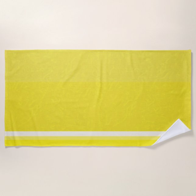 Serviette De Plage Couleurs de tranche de fruit de citron d'agrumes j (Devant)